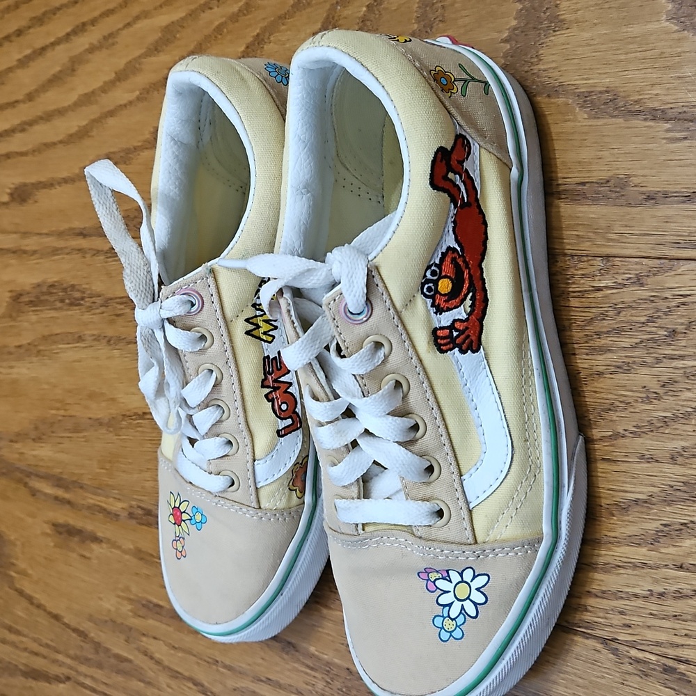 Vans x Sesame Street Elmo Love Makes The World Go Around Old Skool sz 3